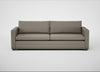 Palermo 5 Seater Sofa Loop Boucle Taupe / Walnut and Brass