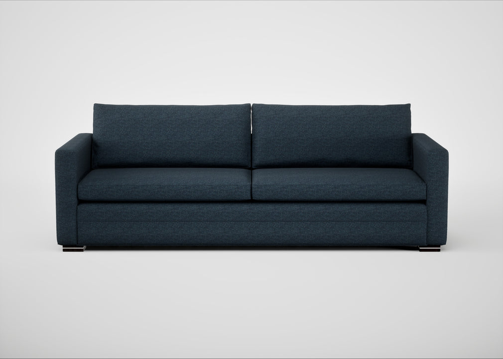 Palermo 5 Seater Sofa Siena Cotton Deep Sea / Black
