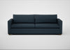 Palermo 5 Seater Sofa Siena Cotton Deep Sea / Walnut and Brass