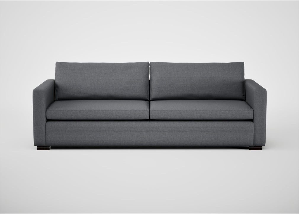 Palermo 5 Seater Sofa Siena Cotton Shale Grey / Black
