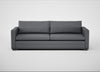 Palermo 5 Seater Sofa Siena Cotton Shale Grey / Walnut