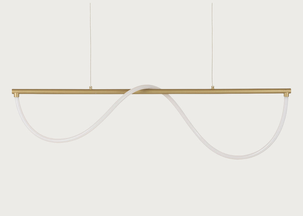 Wave LED Long Pendant Light