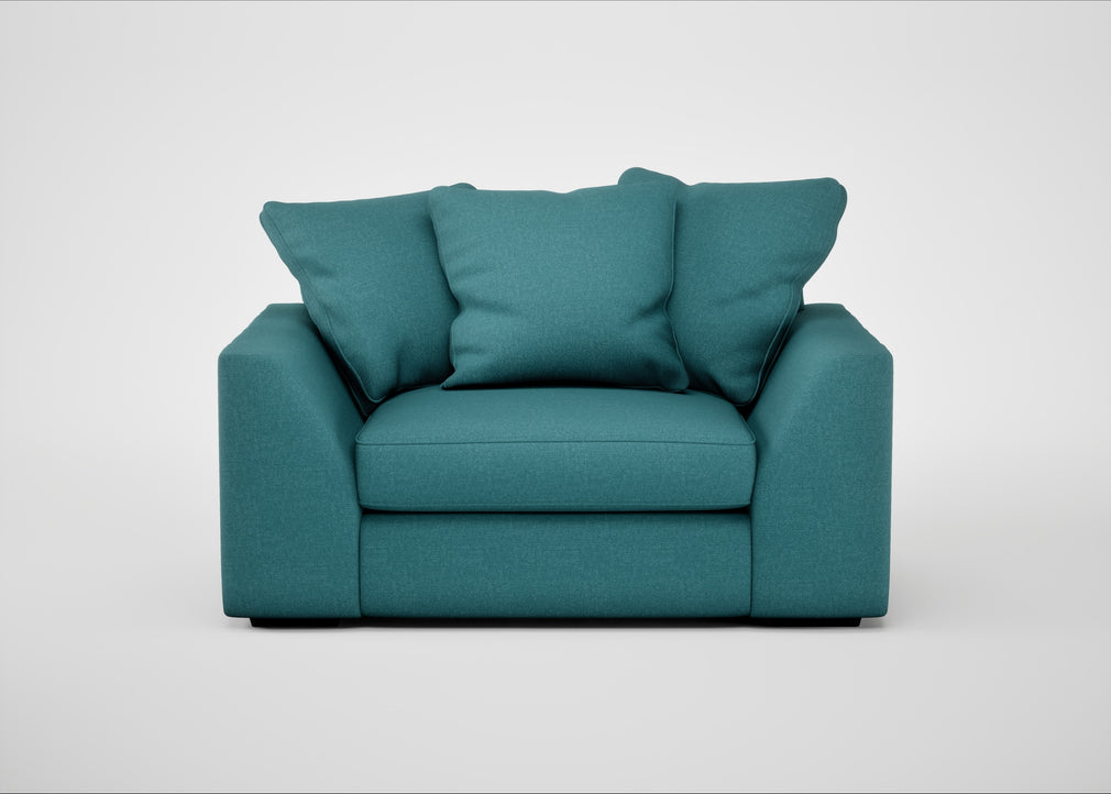 Cumulus Loveseat Brushed Cotton Cadet
