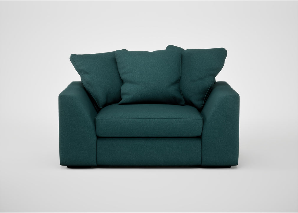 Cumulus Loveseat Brushed Cotton Pine