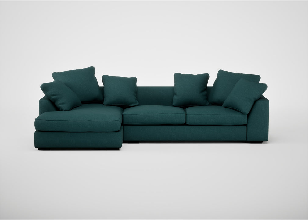 Cumulus Left Hand Facing Corner Sofa Brushed Cotton Pine
