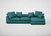 Cumulus Right Hand Facing Corner Sofa Brushed Cotton Cadet