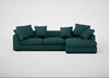 Cumulus Right Hand Facing Corner Sofa Brushed Cotton Pine