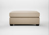 Torino Footstool Brushed Cotton Oat / Black