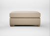 Torino Footstool Brushed Cotton Oat / Natural