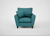 Torino Armchair Brushed Cotton Cadet / Black