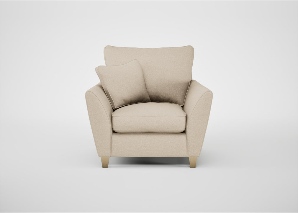 Torino Armchair Brushed Cotton Oat / Natural
