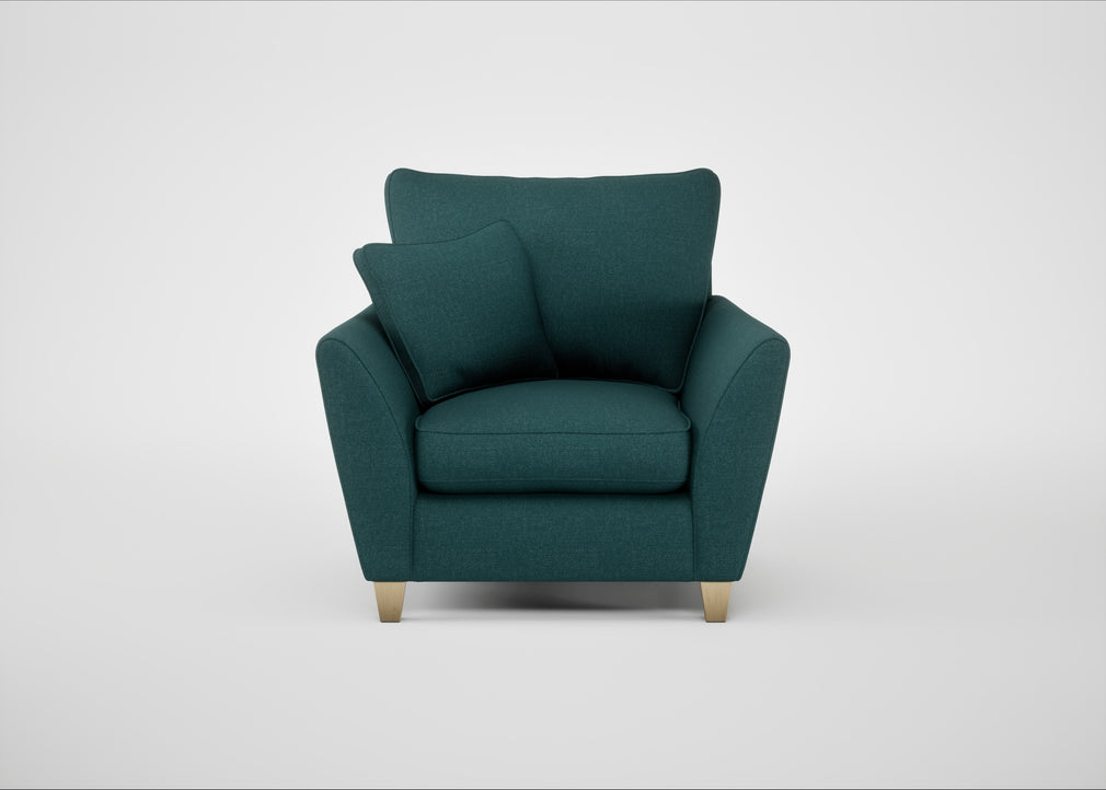 Torino Armchair Brushed Cotton Pine / Natural