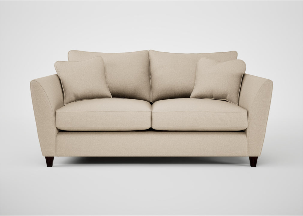 Torino 3 Seater Sofa Brushed Cotton Oat / Black