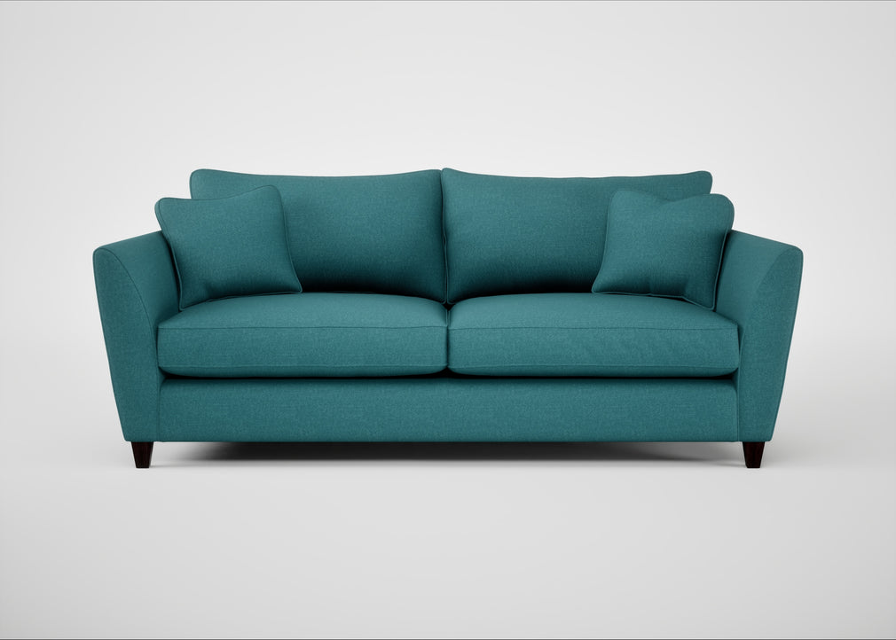 Torino 4 Seater Sofa Brushed Cotton Cadet / Black