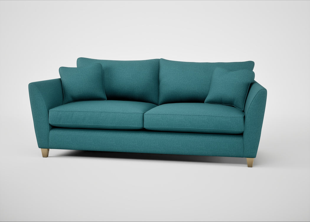 Torino 4 Seater Sofa Brushed Cotton Cadet / Natural