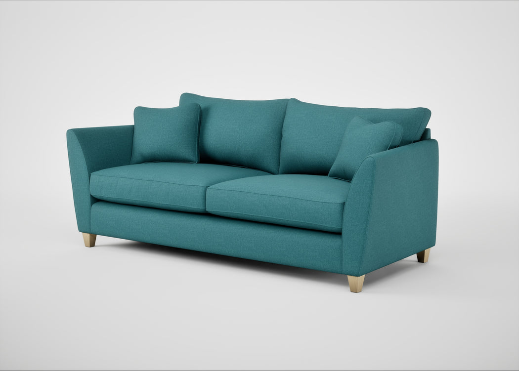 Torino 4 Seater Sofa Brushed Cotton Cadet / Natural