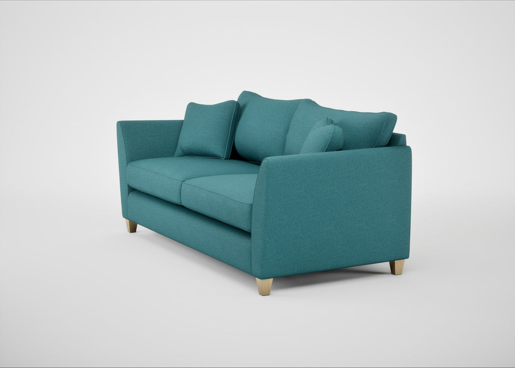 Torino 4 Seater Sofa Brushed Cotton Cadet / Natural
