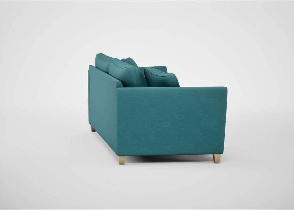 Torino 4 Seater Sofa Brushed Cotton Cadet / Natural