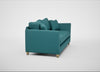 Torino 4 Seater Sofa Brushed Cotton Cadet / Natural