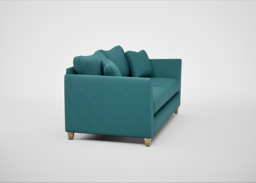Torino 4 Seater Sofa Brushed Cotton Cadet / Natural