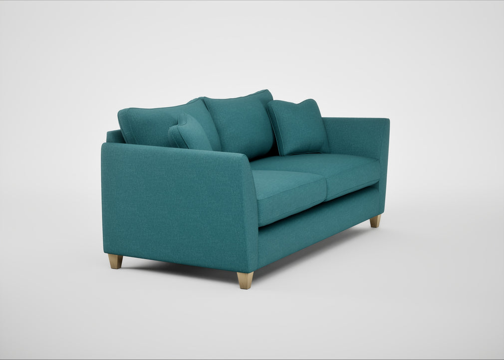 Torino 4 Seater Sofa Brushed Cotton Cadet / Natural