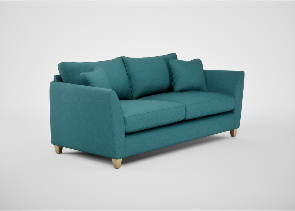 Torino 4 Seater Sofa Brushed Cotton Cadet / Natural