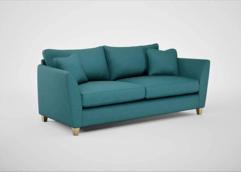 Torino 4 Seater Sofa Brushed Cotton Cadet / Natural