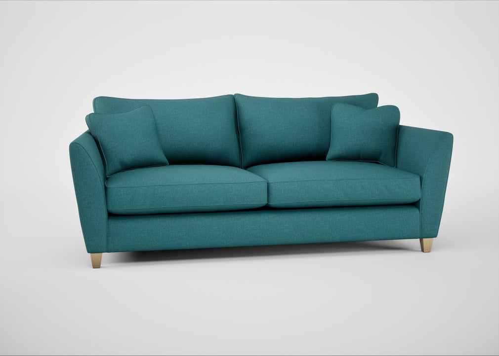 Torino 4 Seater Sofa Brushed Cotton Cadet / Natural