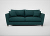 Torino 4 Seater Sofa Brushed Cotton Pine / Black
