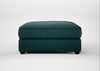 Tailor Square Footstool Brushed Cotton Pine / Black