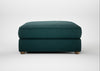 Tailor Square Footstool Brushed Cotton Pine / Natural