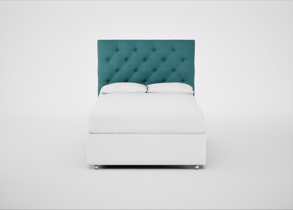 Balmoral Headboard Double / Brushed Cotton Cadet