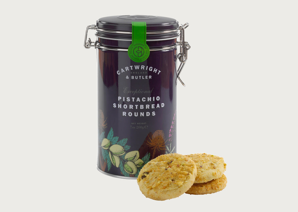 Pistachio Shortbreads in Tin