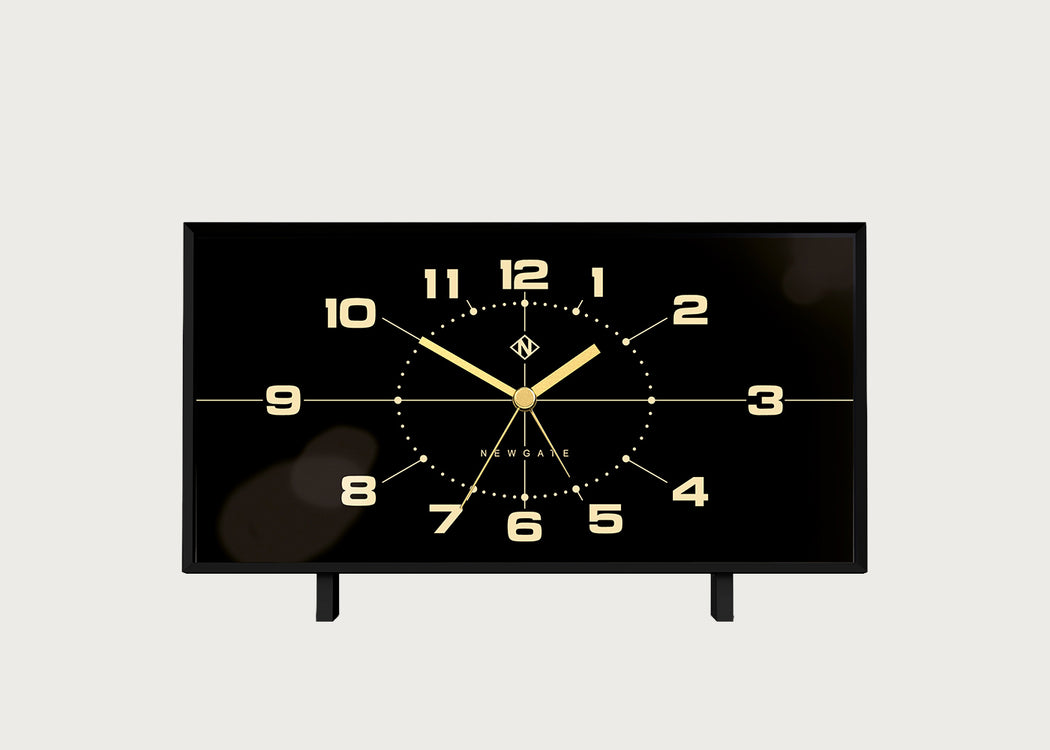 Wideboy Clock Black