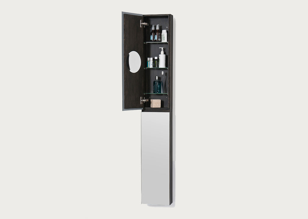 Slim Bathroom Cabinet with Mirror Tall