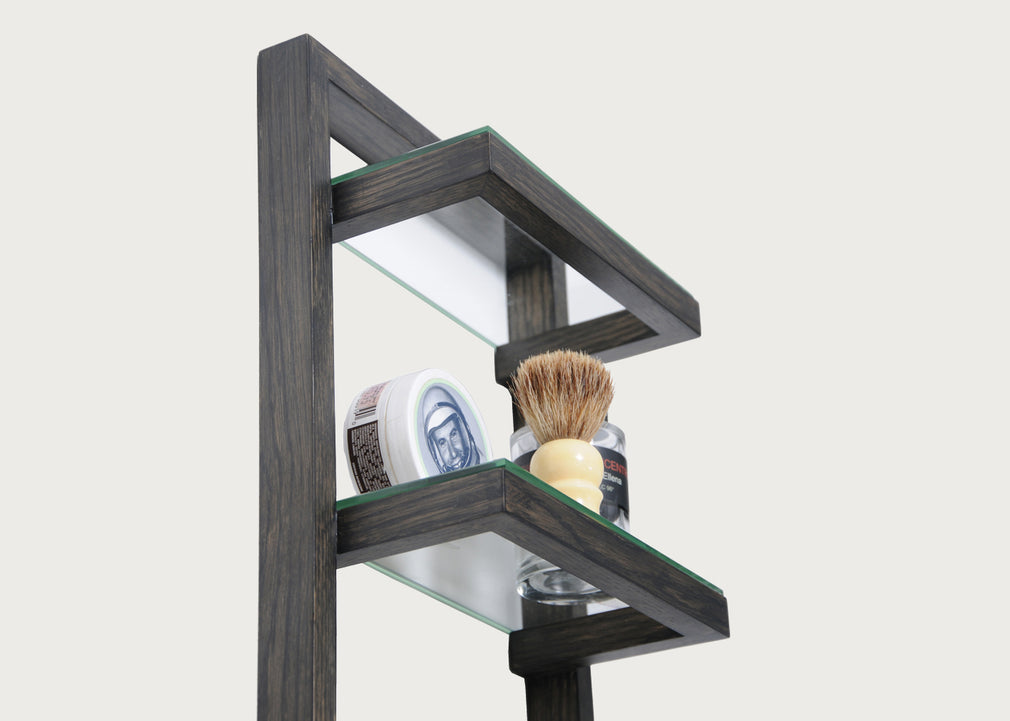 Bathroom Wall Mounted Shelves Dark Oak