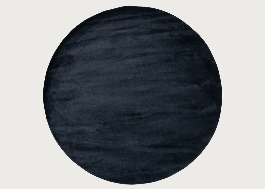 Lucens 200cm Round Rug Navy