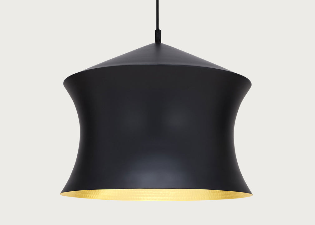 Beat LED Waist Pendant Light Black