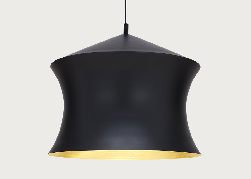 Beat LED Waist Pendant Light Black