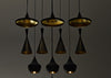 Beat LED Flat Pendant Light Black