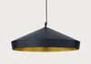 Beat LED Flat Pendant Light Black