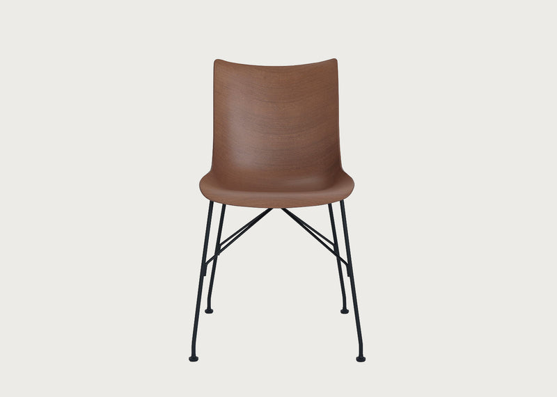 P/Wood SN Dining Chair Basic Veneer Black Legs