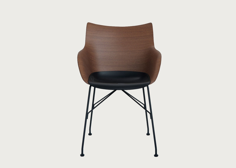 Q/Wood SN Dining Chair Basic Veneer Black Seat