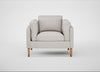 Sonno Armchair Leather Grain White 000 / Natural