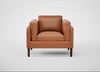 Sonno Armchair Linea Leather Brown 680 / Walnut