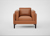 Sonno Armchair Linea Leather Brown 680 / Wenge Black