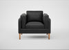 Sonno Armchair Linea Leather Black 622 / Natural