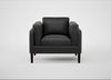 Sonno Armchair Linea Leather Black 622 / Wenge Black