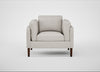Sonno Armchair Linea Leather White 634 / Walnut