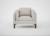 Sonno Armchair Linea Leather White 634 / Wenge Black
